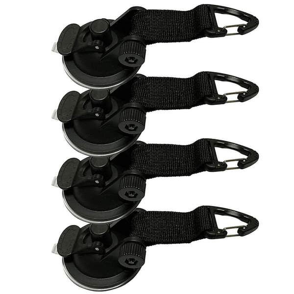 4-pack Heavy Duty Suction Cup Mounts Outdoor Suction Cup Windshield Camping Mounting Hooks Car Tent Suction Cup