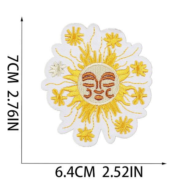 ##/16 styck sommar-broderade strykmärken, kan användas för##/
