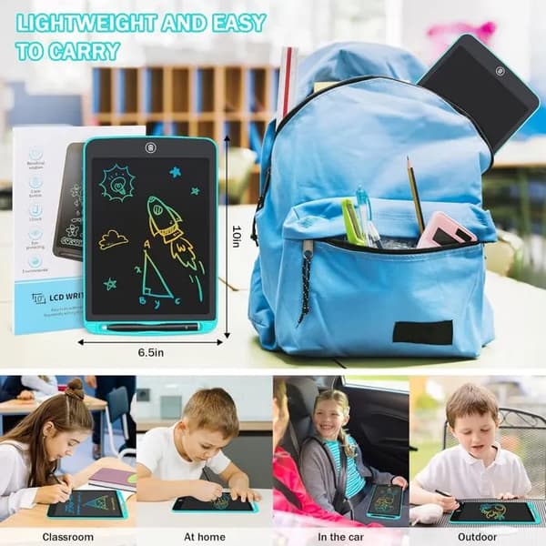 Grafisk tablet til børn - LCD tegnetablet - 10 tommer - Gave til Skt. Nikolaus dag - Legetøj til piger og