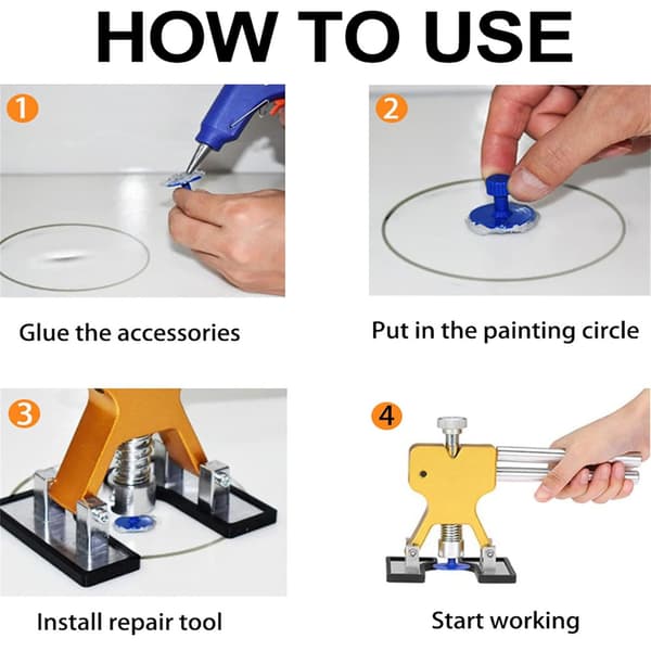 Väritön lommonkorjaussarja - Bridge Dent Puller Kit