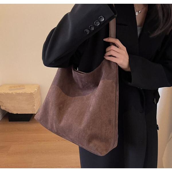 Toteväskor för kvinnor Arbetsväskor Mocka Slöa Väska Beige Beige