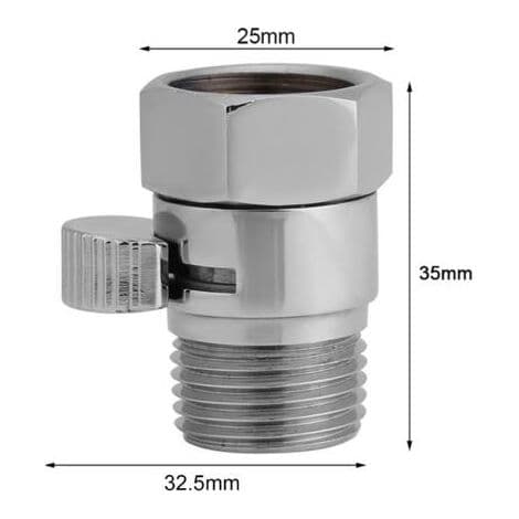 G1/2 Flow Control Stop Water Saving Valve, for Shower Head, Handheld Bidet Sprayer, New