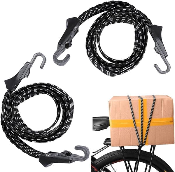 2-pack Motorcykel Bagagebälte Cykel Bagage Elastiskt Bälte Tio