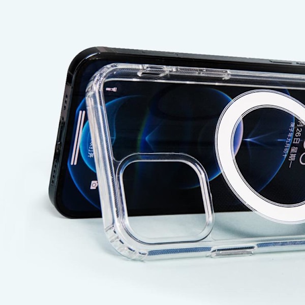 BOOM iPhone 15 Plus Mobilskal Magsafe TPU - Transparent