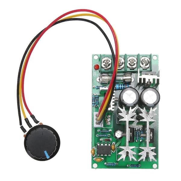 20A PWM DC Motor Hastighedsregulator 12V 24V 36V 48V med Potentiometerknap