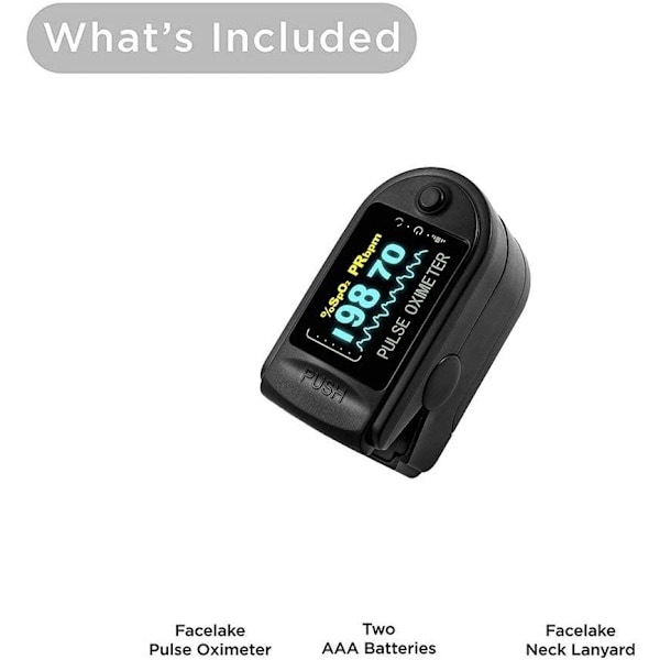 Finger Pulsoximeter Låg Batterispänning Varning