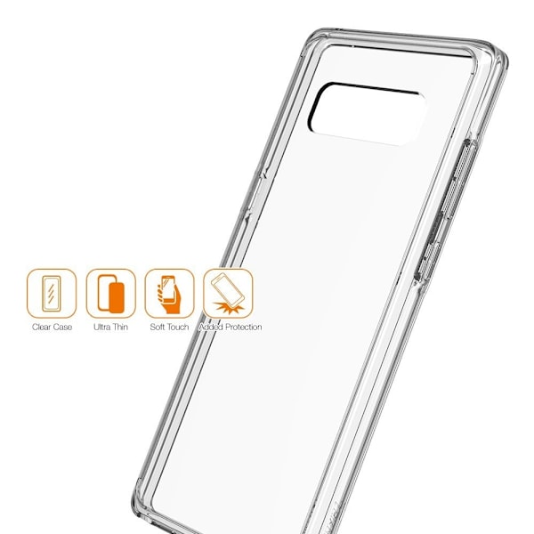 Samsung Note 8 Transparent Skal Transparent