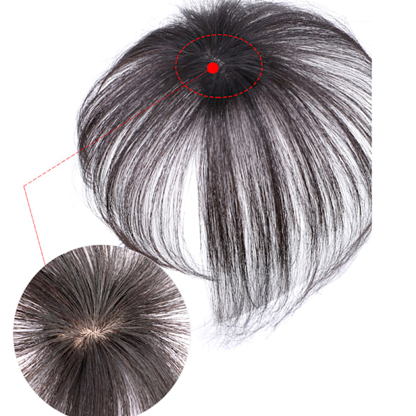 Syntetisk topper-hårstycke False Bang Clip-In Bang-förlängning Ha A4 A4