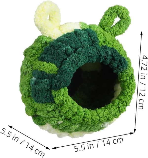 Fleece Bird Nest — Suitable for Parrots and Budgies; Durable Fleece, Space-Saving Design.