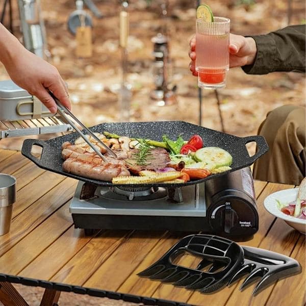 par - Kyllingføtter - ABS-materiale - Kyllingstrimler - Grilltilbehør - Svart