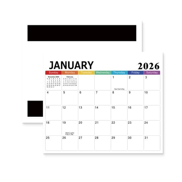18-månaders kylskåpskalender 2026-2027 | Magnetisk planeringskalender på svenska A