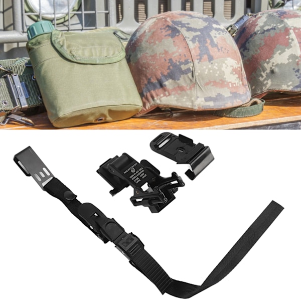 NVG-hjälmfäste i aluminiumlegering, fäste för hjälm med mörkerseende, MICH-fäste + dragrep + tipp