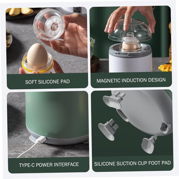 Electric Egg Scrambler, Portable Egg Mixer for Golden Boiled Eggs, Efficient Stirring Tool, Multifunctional Yolk and White Blender for the Kitchen