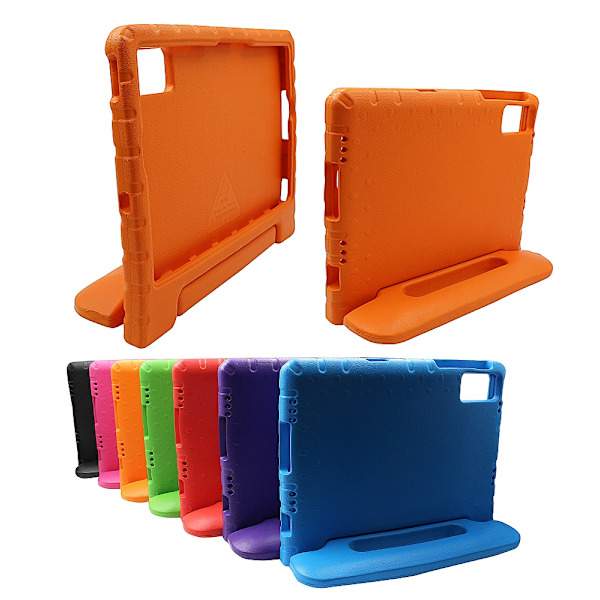 Standcase Barnfodral Samsung Galaxy Tab A9+ Orange Grön