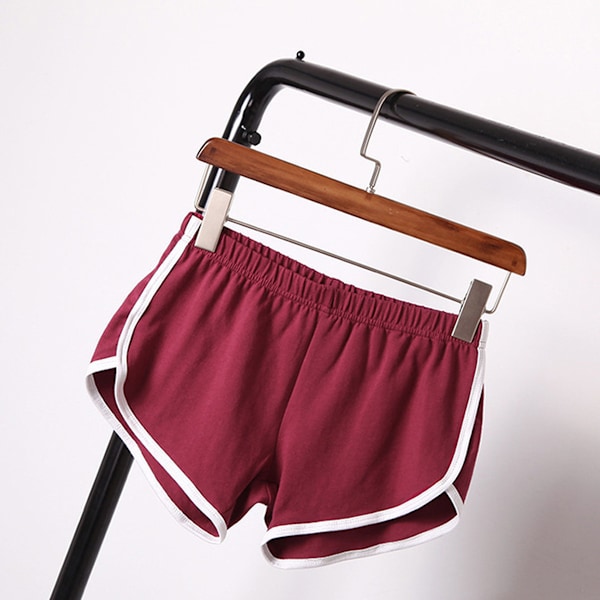 Kvinnor Flickor Sport Shorts Löpning Gym Strand Casual Träning Fitness Korta Byxor - Röd