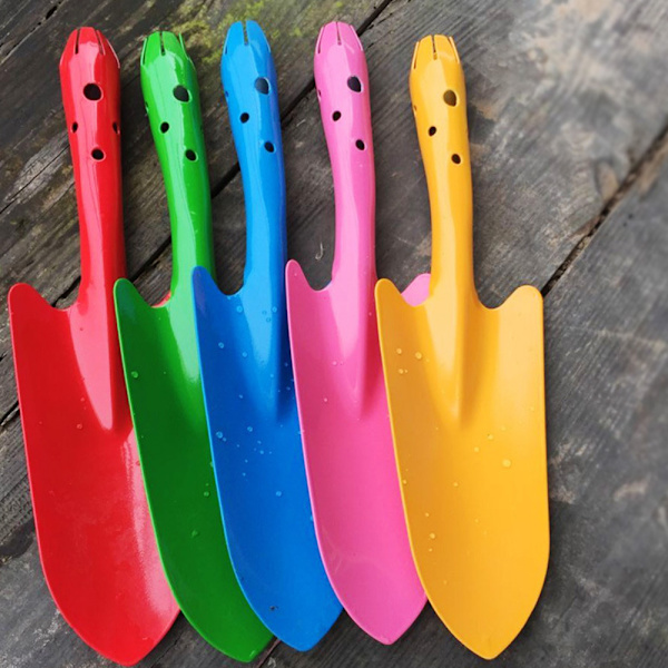 Mini färgglad handspade, murslev set trädgårdsredskap för blomjord plantering grävning (5-pack)