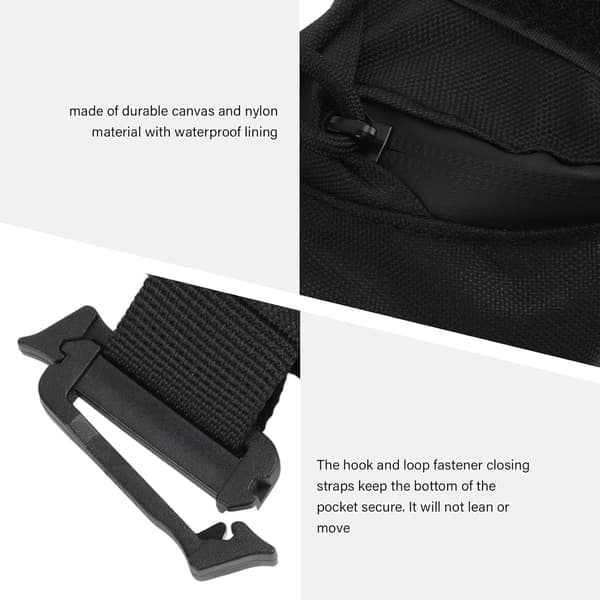 Tactical Accessory Pouch Backpack Shoulder Strap Bag with Zipper Pocket Multifunctional EDC Tool Pockets Shoulder Strap Attachment Zipper Pocket