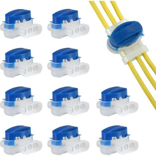 XVX Vandtæt elektrisk stik – 20-pak (3 huller – robotplæneklipper – vandafvisende)