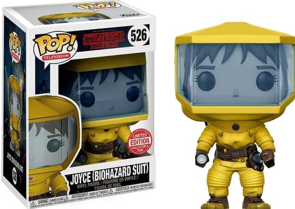 Stranger Things Joyce Biohazard Suit Vinylfigur, Samlarobjekt Joyce Figurin Leksaksmodell med Fönsterförpackning för Fans och Samlare