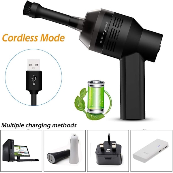 Tangentbordsdammsugare Mini Kraftfull Tangentbordsdammsugare USB Sladdlös
