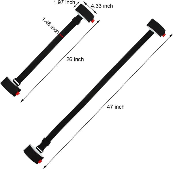 Skistropp / Skiholder – Skibærestropp - 4-pakning