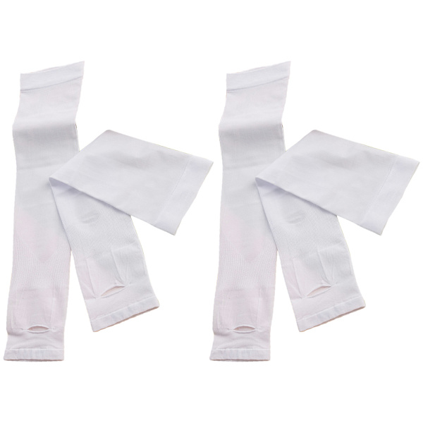 Arm Sleeves för män och kvinnor, kompressionsärm för att täcka hela armarna