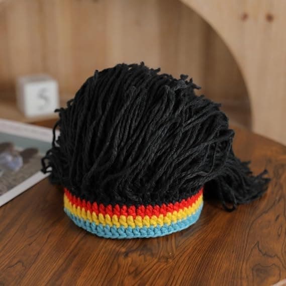 Creative Knitted Hat Funny Cap Parties Wig Cap Cosplay Dreadlocks Hats for Men Women BA20