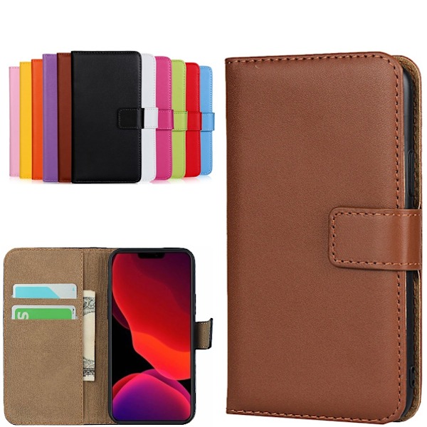 iPhone 13 Pro plånboksfodral plånbok fodral skal kort brun - Brun iPhone 13 Pro Brown iPhone 13 Pro