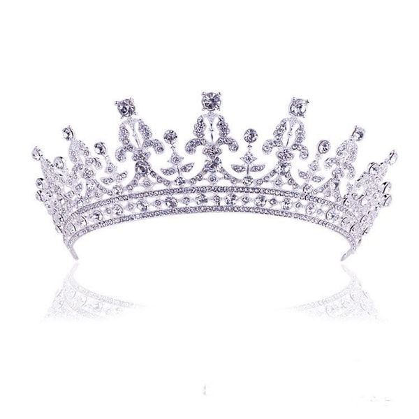 Kristall bröllop hår krona tiara