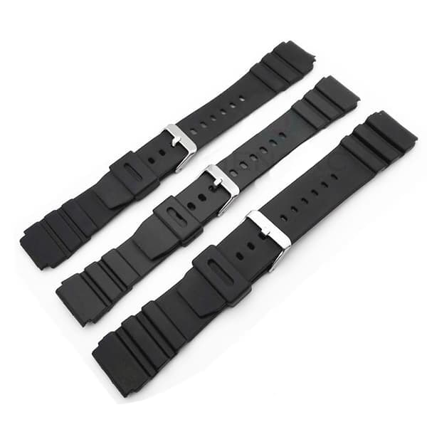 Kestävä kumiranneke musta 20mm 20mm