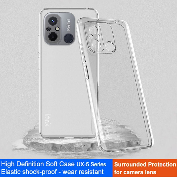 IMAK UX-5 Series TPU skal baksida för Xiaomi Redmi 12C Transparent