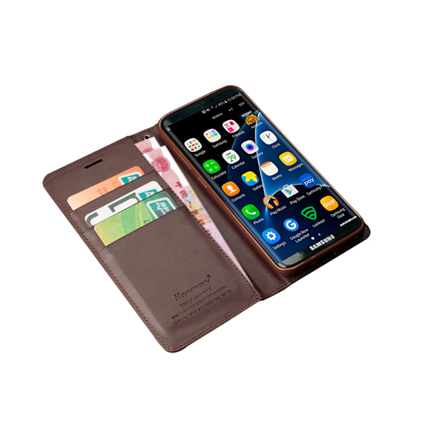 Fodral i Slitstarkt PU-Läder (T-Casual) - Samsung Galaxy S8+ Brun Brun