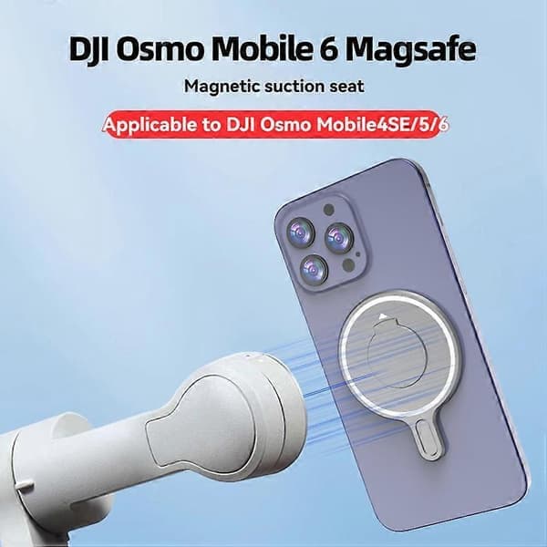 Gimbal Telefonholder Magsafe Magnetisk Base Tilbehør til DJI OSMO Mobile 4SE/5/6[D]