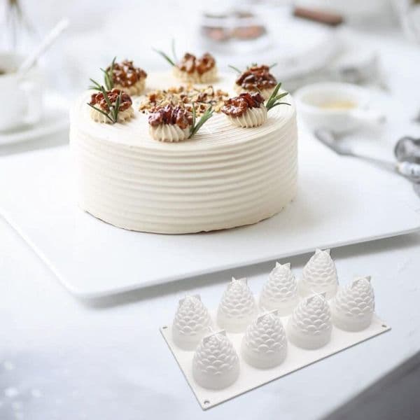 3D Frukt Silikon Mousse Kakeform, Sjokolade Gelé Dessert, Bakeform for Mousse Kake, Dekorativ Form DIY Silikon Bakeform