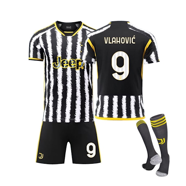 23-24 Juventus Home #9 VLAHOVIC Tröja Training Kit L L