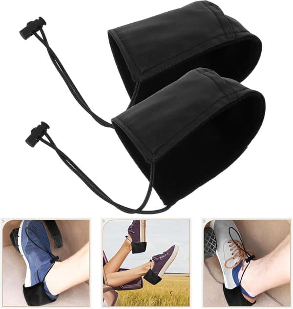 Unisex Shoe Heel Protector Mat Black 20 x 8 cm