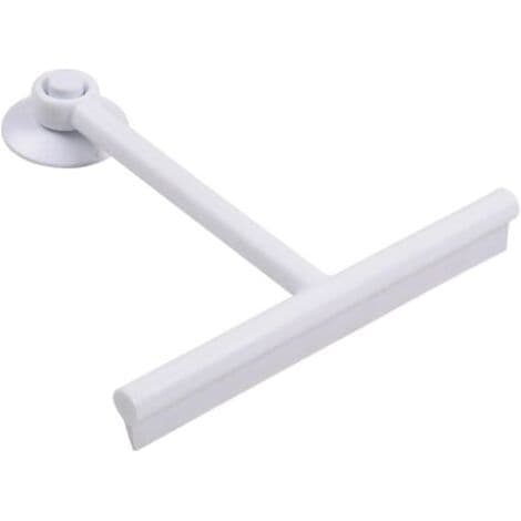 Extendable Window Squeegee, Comfortable Grip Glass Cleaning Squeegee, PP/TPE Shower Squeegee with Suction Cup, Silicone Door Wiper for Shower