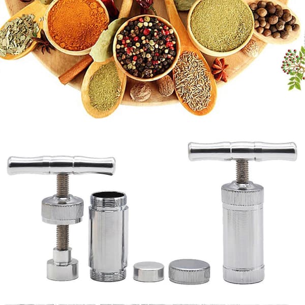 Ginger Press Ergonomic Handle Detachable High Strength Leak-proof Easy to Squeeze Versatile Zinc Alloy T-Shaped Garlic Press Tool Silver