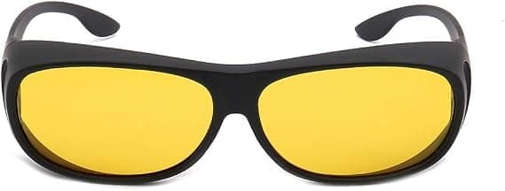 2-pack High-Resolution Day/Night Driving UV400 Sunglasses for Couples, Anti-Glare, Compatible with Glasses