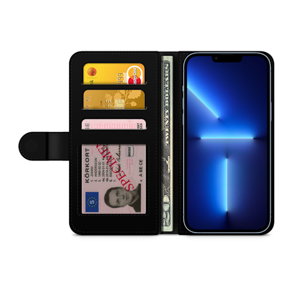 Bjornberry Plånboksfodral iPhone 13 Pro - Grön Marmor