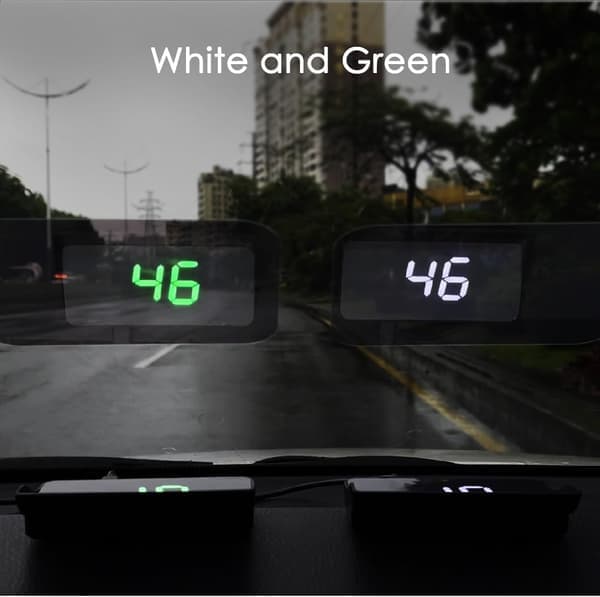Universal Car HUD Head Up Display GPS Speedometer Digital Speed Display Windshield Projector MPH Project on Windshield for Car Vehicle Motorcycle