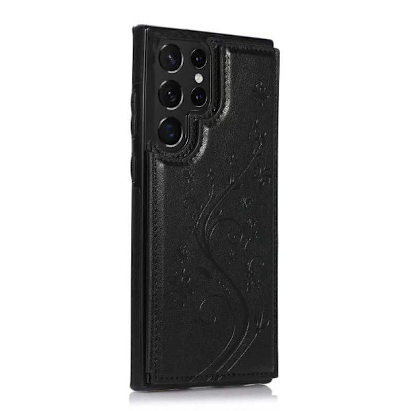 Samsung S22 Ultra Stöttåligt Skal Korthållare 3-FACK Flippr V2 Rosenguld Rosenguld