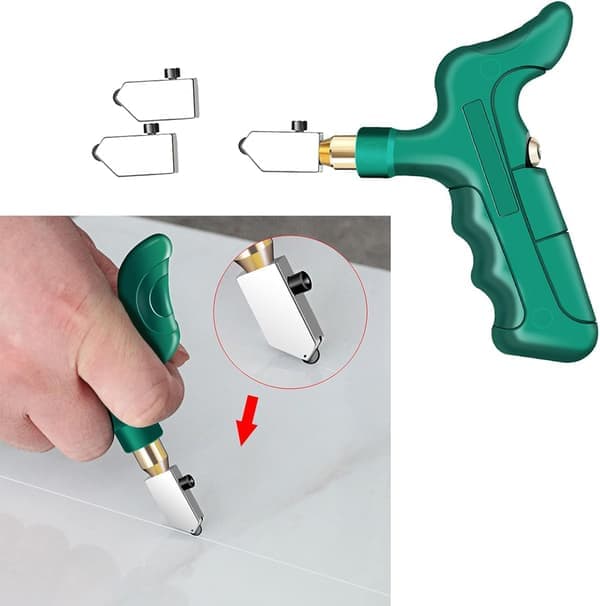 Efficient Handheld Glass Cutting Tool with Breaking Pliers for Various Glass Materials and Applications Professional Craftsmanship Comfortable Grip