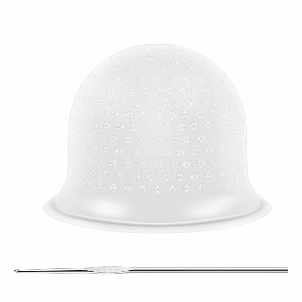 Hår Färgning Högdagar Mössa och Haken Återanvändbar Kit för Silikon Högdagar Tillbehör Salong Hem