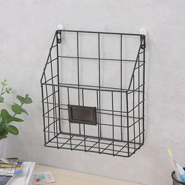 Wire Basket Mailbox - Wall Mounted Hanging File/Organizer - Economical and Easy to Install