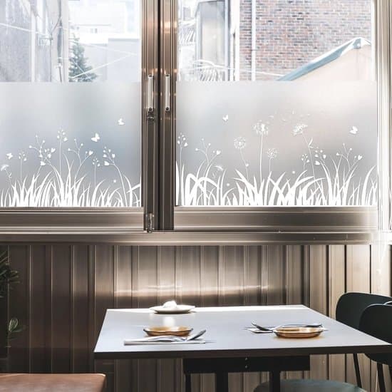 Self-adhesive electrostatic glass film - 44x200cm - Easy to install - White