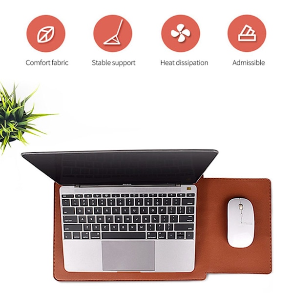 Laptopväska Case PU-läder Ultrabook-fodral Stötsäkert cover Black 14-14.5 inch Black 14-14.5 inch