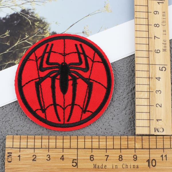 MH-24 stk. Spiderman strykemerker, broderte strykemerker