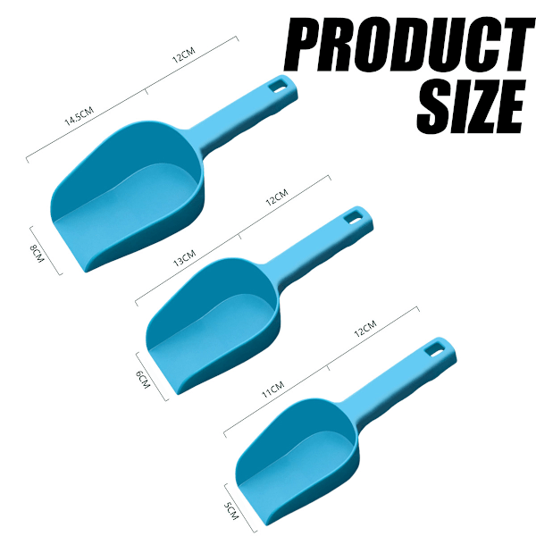 3 st Plast Jord Spade Plast Trädgårdsspade Krukor, Transplant Spade Foder Slev Metall Slev Små Trädgårdsspadar