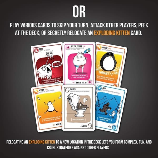 Exploding Kittens NSFW - AIKUISTEN venäläinen ruletti -korttipeli, juomapeli aikuisille - korttipeli aikuisille